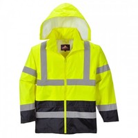 Hi-Vis Classic Contrast Rain Jacket Yellow/Black