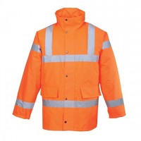 Hi-Vis Traffic Waterproof Jacket Orange