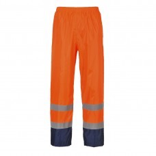 Hi-Vis Classic Contrast Rain Trouser Orange/Navy