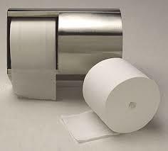 Corless toilet rolls 2 ply white